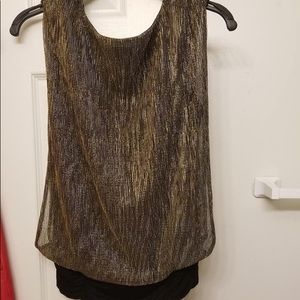 Gold and black shirt